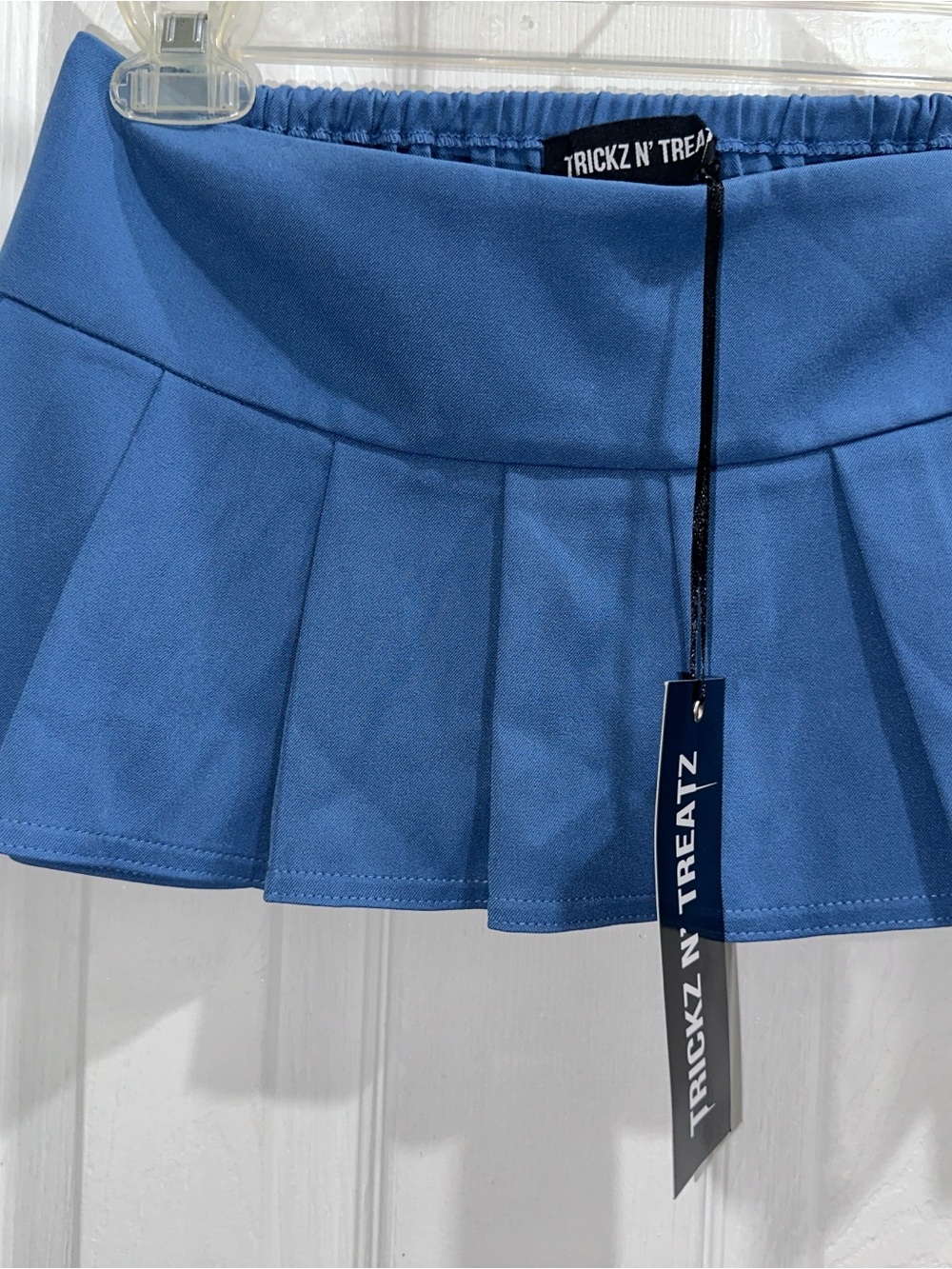 Trickz 'N' Treats - Blue Pleated Mini Skirt - Picture 12 of 15